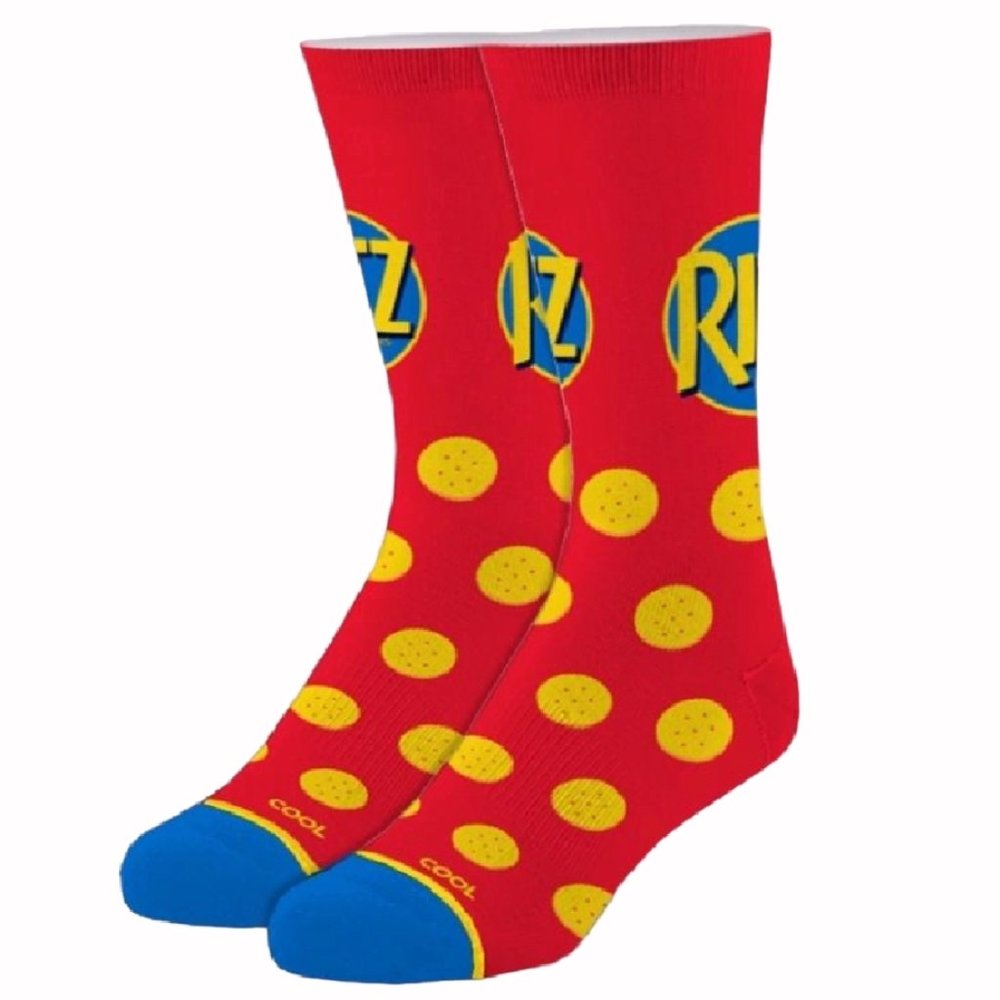 Ritz Crackers Logo Athletic Crew Socks Large/XLarge - NEW Fast Ship